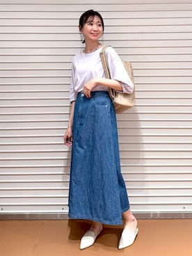 「LOWRYS FARM（ローリーズファーム）のチェーンネックレス　976398（ネックレス）」を使った、nami(Elura/ヤエチカ）さん（レディース・169cm）の春コーディネート