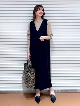 「アイテム（ワンピース/ドレス）」を使った、nami(Elura/ヤエチカ）さん（レディース・169cm・30代）の冬コーディネート