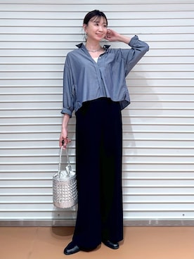 「LOWRYS FARM（ローリーズファーム）のチェーンネックレス　976398（ネックレス）」を使った、nami(Elura/ヤエチカ）さん（レディース・169cm）の春コーディネート