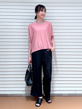 「LOWRYS FARM（ローリーズファーム）のチェーンネックレス　976398（ネックレス）」を使った、nami(Elura/ヤエチカ）さん（レディース・169cm）の春コーディネート