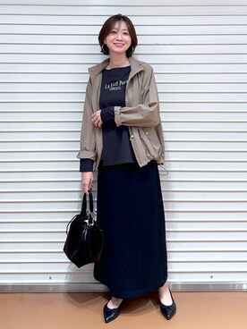「マウンテンパーカー」｜nami(Elura/ヤエチカ）さん（レディース・169cm・40代）の秋コーディネート