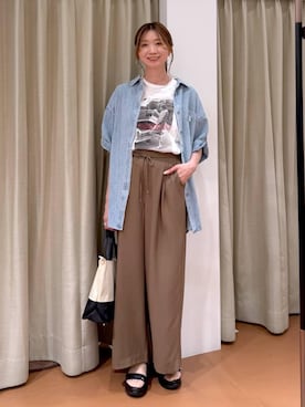 「Elura（エルーラ）のアイテム」を使った、nami(Elura/ヤエチカ）さん（レディース・169cm）の春コーディネート