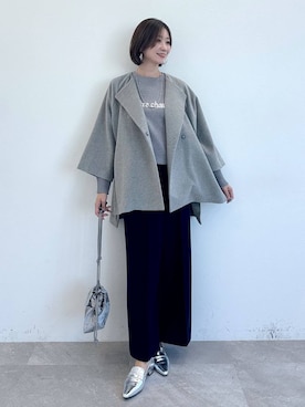 「Elura（エルーラ）のアイテム（ローファー）」を使った、nami(Elura/ヤエチカ）さん（レディース・169cm）の秋コーディネート