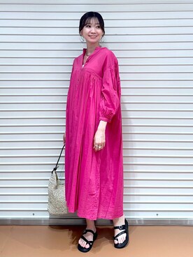 「Elura（エルーラ）のアイテム（キャミソール）」を使った、nami(Elura/ヤエチカ）さん（レディース・169cm）の夏コーディネート