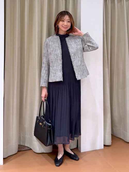 ≪入卒/セレモニー/通勤≫プリーツワンピース/603869（ワンピース