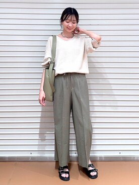 「LOWRYS FARM（ローリーズファーム）のチェーンネックレス　976398（ネックレス）」を使った、nami(Elura/ヤエチカ）さん（レディース・169cm）の春コーディネート