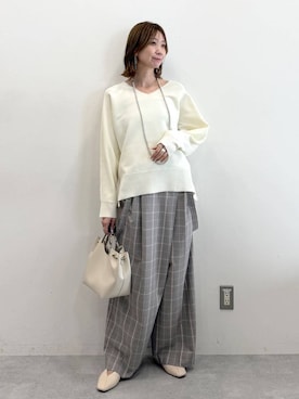 「アイテム（サロペット/オーバーオール）」を使った、nami(Elura/ヤエチカ）さん（レディース・169cm・40代）の春コーディネート