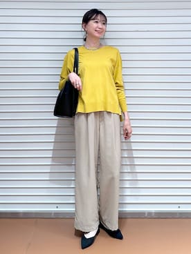 「LOWRYS FARM（ローリーズファーム）のチェーンネックレス　976398（ネックレス）」を使った、nami(Elura/ヤエチカ）さん（レディース・169cm）の春コーディネート