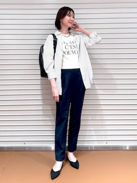 「LOWRYS FARM（ローリーズファーム）のチェーンネックレス　976398（ネックレス）」を使った、nami(Elura/ヤエチカ）さん（レディース・169cm）の春コーディネート