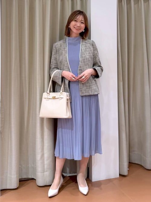 ≪入卒/セレモニー/通勤≫プリーツワンピース/603869（ワンピース