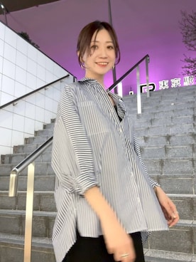 「Elura（エルーラ）のアイテム（キャミソール）」を使った、nami(Elura/ヤエチカ）さん（レディース・169cm）の春コーディネート