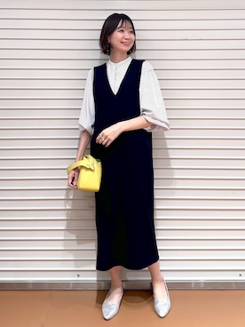 「アイテム（ワンピース/ドレス）」を使った、nami(Elura/ヤエチカ）さん（レディース・169cm・30代）の春コーディネート