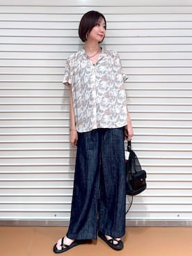 「アイテム（ネックレス）」を使った、nami(Elura/ヤエチカ）さん（レディース・169cm・30代）の夏コーディネート