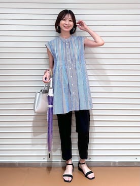 nami(Elura/ヤエチカ）さん（レディース・169cm）の夏コーディネート