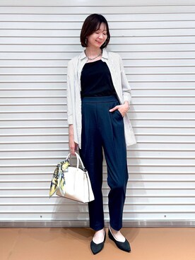 「LOWRYS FARM（ローリーズファーム）のチェーンネックレス　976398（ネックレス）」を使った、nami(Elura/ヤエチカ）さん（レディース・169cm）の夏コーディネート