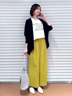 「LOWRYS FARM（ローリーズファーム）のチェーンネックレス　976398（ネックレス）」を使った、nami(Elura/ヤエチカ）さん（レディース・169cm）の春コーディネート