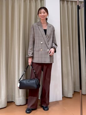 「高見え」｜nami(Elura/ヤエチカ）さん（レディース・169cm）の冬コーディネート