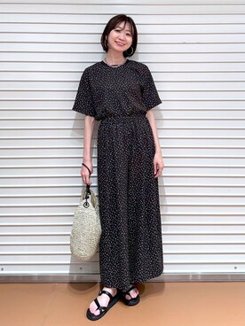 「LOWRYS FARM（ローリーズファーム）のチェーンネックレス　976398（ネックレス）」を使った、nami(Elura/ヤエチカ）さん（レディース・169cm）の春コーディネート