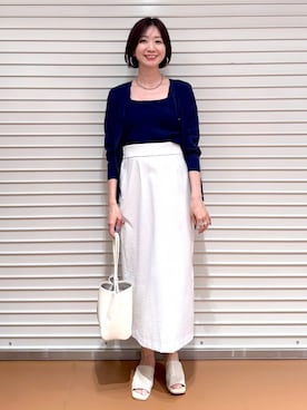 「アイテム（ネックレス）」を使った、nami(Elura/ヤエチカ）さん（レディース・169cm・30代）の夏コーディネート