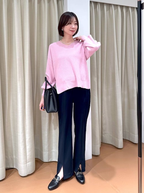 セール】サマ見えストレートスリットパンツ＜低身長サイズあり