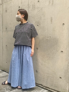 「マスクコーデ」｜chikai0412さん（レディース・148cm）の夏コーディネート