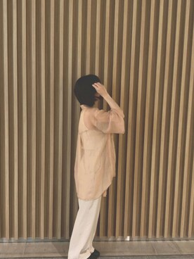 「RUCOLINE（ルコライン）のアイテム」を使った、myu さん（レディース・153cm）の夏コーディネート