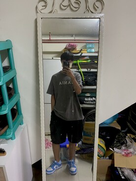 「Mania（マニア）のアイテム」を使った、林展毅さん（メンズ・169cm）の夏コーディネート