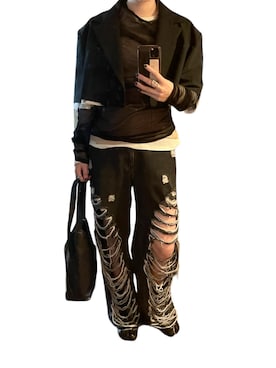 「PRANK PROJECT（プランクプロジェクト）のアイテム（パンツ）」を使った、hitomi_miiさん（レディース・159cm）の春コーディネート