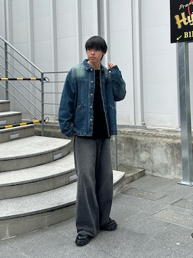 「COLONY 2139（コロニートゥーワンスリーナイン）のアイテム（デニムジャケット）」を使った、koheyさん（メンズ・176cm）の秋コーディネート