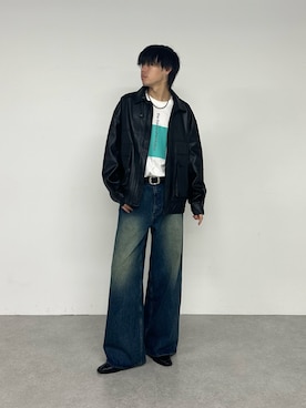 「COLONY 2139（コロニートゥーワンスリーナイン）のアイテム（ブルゾン）」を使った、koheyさん（骨格ウェーブ・メンズ・176cm）の夏コーディネート