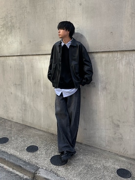 「COLONY 2139（コロニートゥーワンスリーナイン）のアイテム（ブルゾン）」を使った、koheyさん（骨格ウェーブ・メンズ・176cm）の秋コーディネート