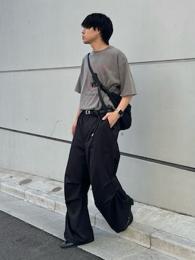 「アイテム（ショルダーバッグ）」を使った、koheyさん（メンズ・176cm）の夏コーディネート