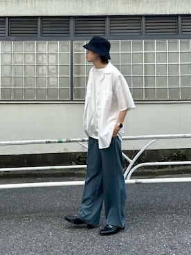 「COLONY 2139（コロニートゥーワンスリーナイン）のアイテム（ハット）」を使った、koheyさん（メンズ・176cm）の夏コーディネート