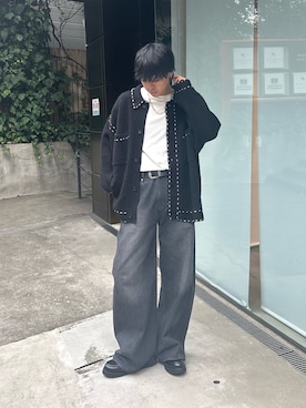 「アイテム（カーディガン/ボレロ）」を使った、koheyさん（メンズ・176cm）の秋コーディネート