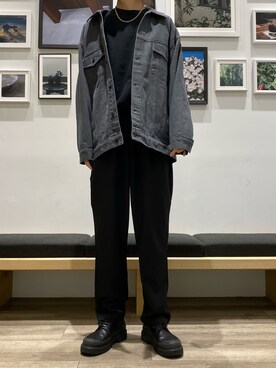 「COLONY 2139（コロニートゥーワンスリーナイン）のアイテム（デニムジャケット）」を使った、koheyさん（メンズ・175cm）の秋コーディネート