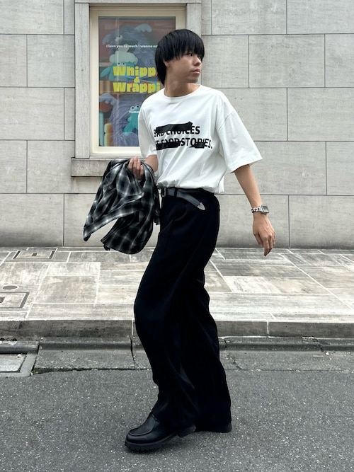 WEB限定 / 2タックワイドストレートスラックスパンツ
