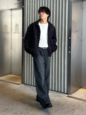 「アイテム（ブルゾン）」を使った、koheyさん（メンズ・176cm・20代）の夏コーディネート