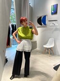 セール】サイドベルトタックワイドパンツ(その他パンツ)|UN3D