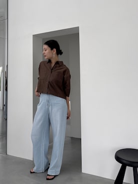 「GALLEST（ギャレスト）のアイテム」を使った、AYANOさん（レディース・160cm）の春コーディネート