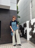 セール】サイドベルトタックワイドパンツ(その他パンツ)|UN3D