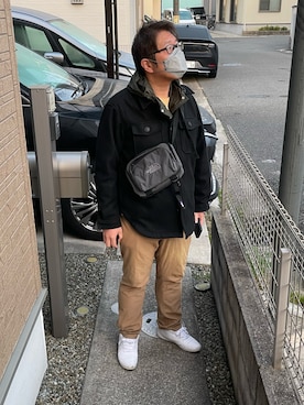 「アイテム（マウンテンパーカー）」を使った、yukky19811214さん（メンズ・175cm・40代）の冬コーディネート