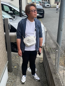 「ARC'TERYX（アークテリクス）のARC'TERYX/アークテリクス Mantis 2 Waist Pack（ショルダーバッグ、ホワイト系）」を使った、yukky19811214さん（メンズ・175cm）の夏コーディネート