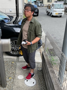 「アイテム（カーゴパンツ）」を使った、yukky19811214さん（メンズ・175cm・40代）の夏コーディネート