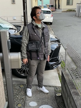 「アイテム（マウンテンパーカー）」を使った、yukky19811214さん（メンズ・175cm）の冬コーディネート