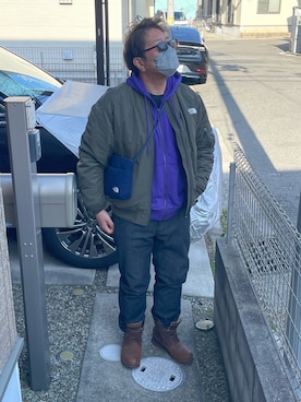 「EDWIN（エドウィン）のアイテム」を使った、yukky19811214さん（メンズ・175cm）の冬コーディネート