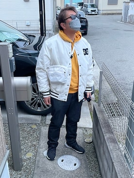 「EDWIN（エドウィン）のアイテム」を使った、yukky19811214さん（メンズ・175cm）の冬コーディネート