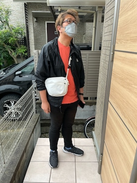 「ACG（エィシージー）のNIKE ACG WNDPRF CNDR CNE JKT / ナイキ フーディ ジャケット 【SP】（ナイロンジャケット、ブラック系）」を使った、yukky19811214さん（メンズ・175cm）の夏コーディネート