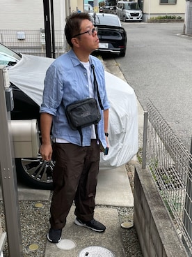 「アイテム（ショルダーバッグ）」を使った、yukky19811214さん（メンズ・175cm・40代）の秋コーディネート