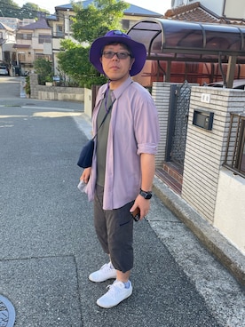 「アイテム（タンクトップ）」を使った、yukky19811214さん（メンズ・175cm・40代）の夏コーディネート