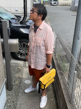 「アイテム（メッセンジャーバッグ）」を使った、yukky19811214さん（メンズ・175cm）の夏コーディネート